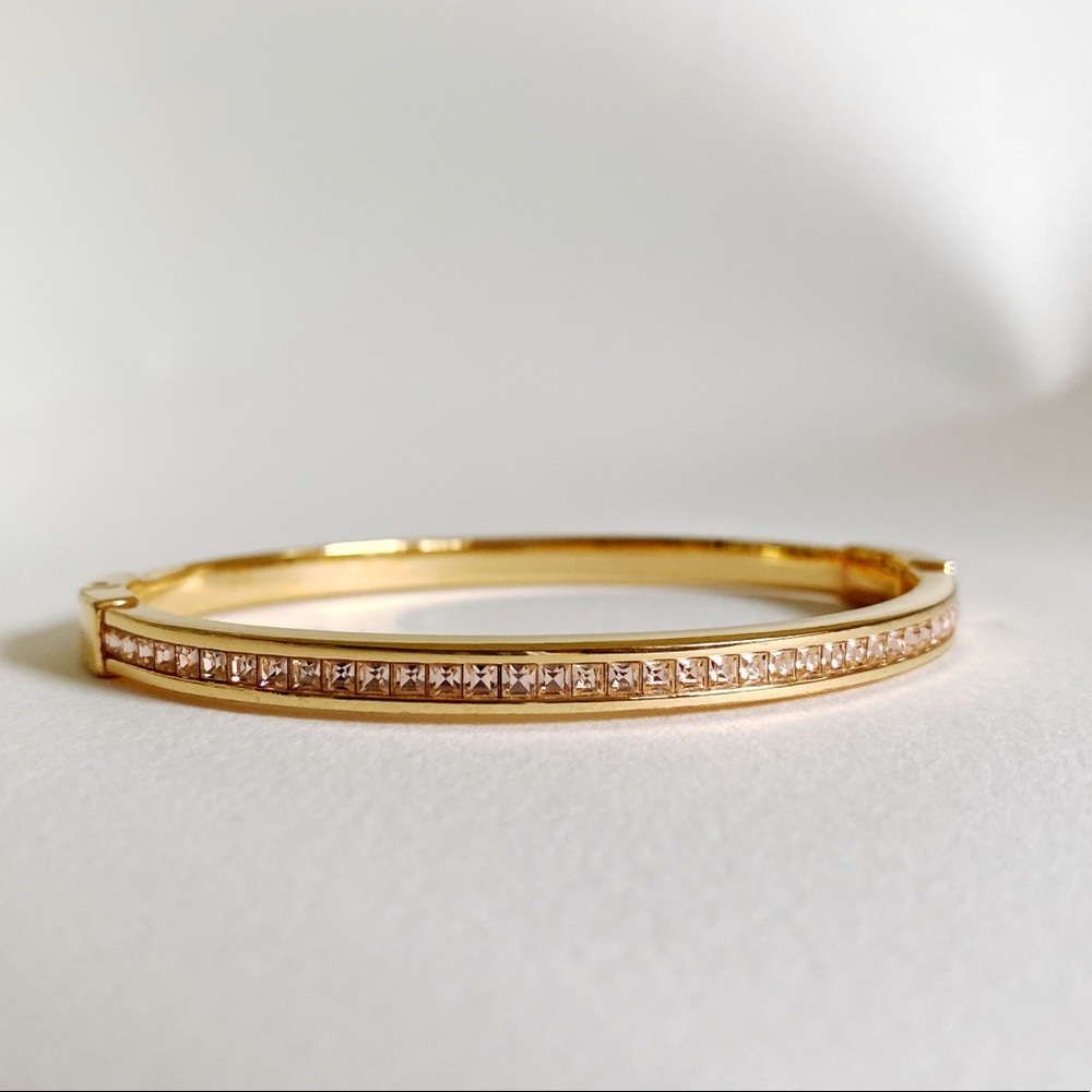 Michael Kors Rose Gold Pavé Stackable Bracelet